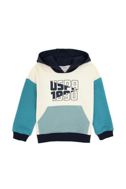 Erkek _ocuk Mint Kap__onlu Sweatshirt