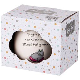 КРУЖКА В ДУШЕ РОМАНТИК 320МЛ (КОР=24ШТ.) - Lefard фото 2