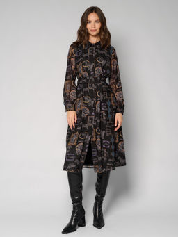 Платье женское 12411-35116 multicolor-black