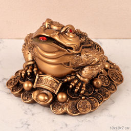 Фигурка Жаба денежная 10х9х8 см / GN485 /уп 50/ - Галеонтрейд фото 3