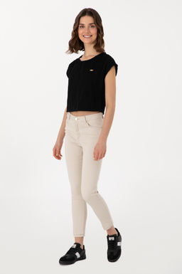 Kad_n Siyah Ti__rt Sepette S_rpriz _ndirim - U.s. polo assn фото 4