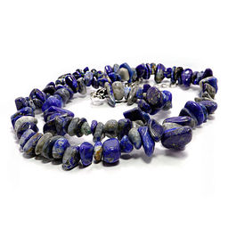 Бусы из камня Лазурит на удачу и успех бизнесменам 45см