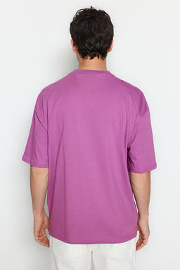 M_rd_m Oversize/Geni_ Kesim Dinozor Nak__l_ K_sa Kol %100 Pamuk T-Shirt TMNSS23TS00243 - Trendyolmilla фото 2
