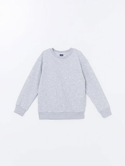 Bisiklet Yaka Basic Erkek ?ocuk Sweatshirt