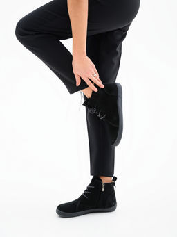 Босоногие ботинки EDART 352.K.NATAbl.Черная замша/кожаная подкладка