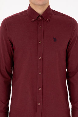 Erkek Bordo Uzun Kollu Basic G_mlek