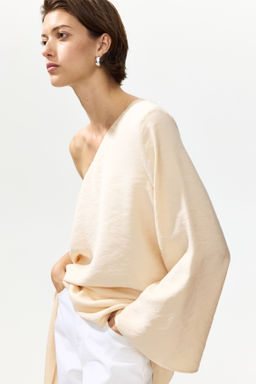 Top de un hombro en mezcla de modal - H&m фото 2
