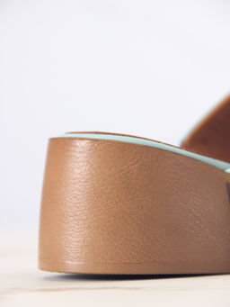 Сабо 5300.23663be.Мята+коричневый