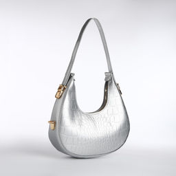 Сумка женская через плечо, цвет серебряный 21*21,5*6 см - Nazamok фото 3