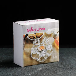 Подставка для подогрева «Хрусталик», d=11 см, стекло, прозрачная