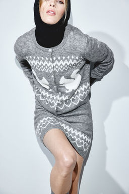 Cardigan en punto jacquard - H&m фото 2