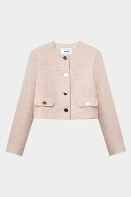 Жакет укороченный из твида - Mollis фото 6