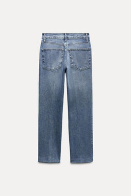 ZW COLLECTION BOOTCUT HIGH-WAIST CROPPED JEANS - Zara фото 28