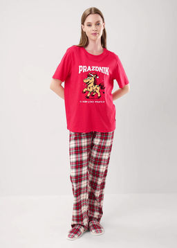 LP15-1199/2 Пижама жен. Новогоднее чудо (ЧЗ)