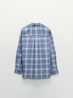 Рубашка relax fit в клетку / Zarina  фото 2