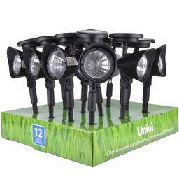 USL-C-691/PT270 FLASH SET12 Садовый светильник на солнечной батарее, в составе набора из 12шт. Белый свет. 1*AA Ni-Cd аккумулятор в/к. IP44. TM Uniel. - Volpe фото 9