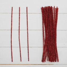 Синельная проволока «Блеск», набор 50 шт., красная, 30 см