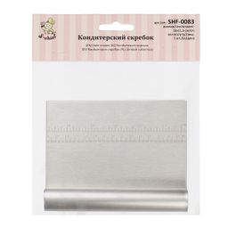 S-CHIEF SHF-0083 Кондитерский скребок металл 15*11,5 см 1 шт с разметкой  фото 3