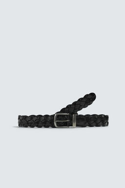 BRAIDED LEATHER BELT - Zara фото 2