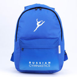 Рюкзак «Гимнастика» Putin team, 29×13×44 см, отд на молнии, н/карман, голубой