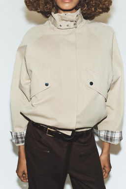 OVERSIZE HIGH NECK BOMBER JACKET - Zara фото 4