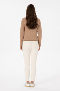 Kad_n Ta_ Slim High Waist Fit Jean Pantolon