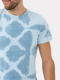 Футболка мужская синяя в технике тай-дай синий тайдай 111773-1 - Mark formelle фото 6