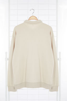 TRENDYOL MAN Siyah Oversize/Genis Kesim Yaz? Bask?l? Polo Yaka Sweathisrt TMNAW25SW00019 - Trendyolmilla фото 10
