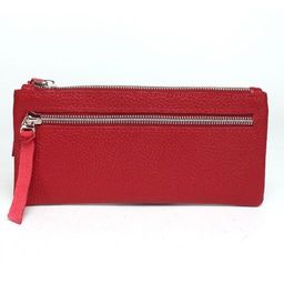 Портмоне женское Croco-ПР-803 натуральная кожа 3 отд, 6 карм, красный флотер (113) 236245  фото 2