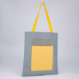 Сумка-шопер с карманом TOXIC, серый цвет, 40 х 35 см - Nazamok фото 4