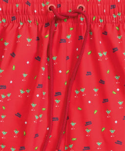 ATLANTIC KMB-221 Шорты мужские пляжные 4Way Stretch Hello Summer коралловый