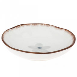 Аквилегия Блюдце-розетка для варенья фарфоровое д9,8см h2,2см, с деколью, волнистый край, отводка (Китай) - Домашняя мода фото 2