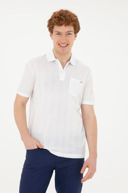 Мужская белая футболка Неожиданная скидка в корзине - U.s. polo assn фото 3