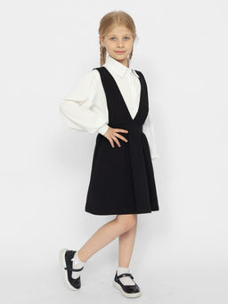 CRB wear/CWJG 63613-22 Сарафан для девочки,черный/Ex.Cherubino  фото 2