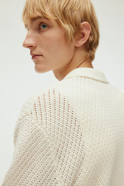 Cardigan en punto pointelle Regular Fit - H&m фото 3