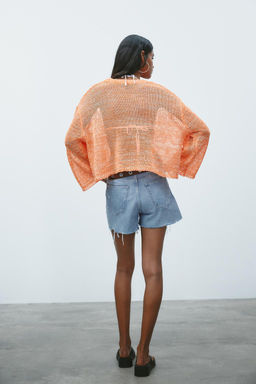 RIBBED KNIT SWEATER - Zara фото 4