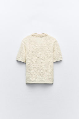POINTELLE KNIT ROMANTIC TOP - Zara фото 3