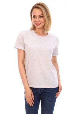 Футболка с отворотами (Светло-серый)