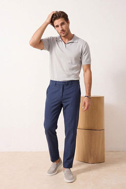 Indigo Straight Nefes Alabilir Kuma_ Erkek Pantolon TMNSS26PL00029