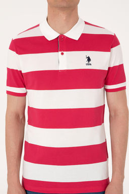 Erkek Regular Fit Vi_ne Polo Yaka _izgili Ti__rt Sepette S_rpriz _ndirim - U.s. polo assn фото 6