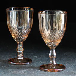 Набор бокалов Доляна Одри, 210 мл, 2 шт., стекло, золотистый  фото 2