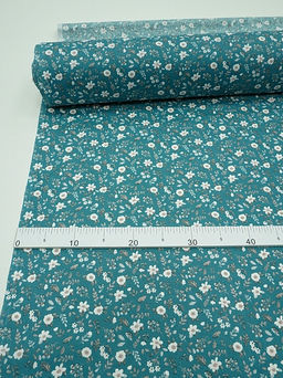 Бязь "Ивона" цв.морская волна, ш.1.5м, хлопок-100%, 120гр/м.кв