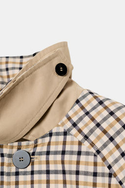ZW COLLECTION REVERSIBLE CHECKS TRENCH COAT - Zara фото 10