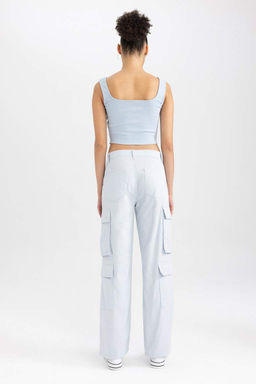 Классные брюки карго прямого кроя из 100 % хлопка - Defacto фото 10