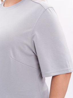 Футболка из плотного трикотажа ZFU21506GRY24