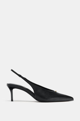 HEELED SLINGBACK SHOES - Zara фото 4