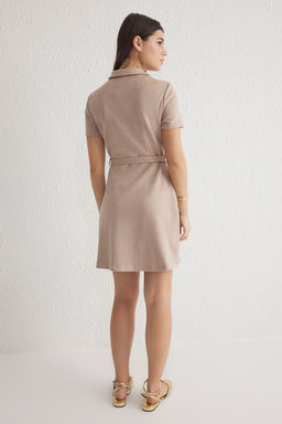 TRENDYOLMILLA Tas Kemerli A Kesim Suet Mini Dokuma Elbise TWOSS25EL00137  фото 6