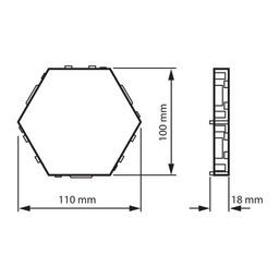 ULE-H77-3,5W/3000K/12V WHITE Cветильник светодиодный модульный. Сенсорный. Теплый белый свет(3000К). 72Лм. TM Uniel