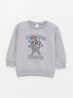 Bisiklet Yaka Uzun Kollu Erkek Bebek Sweatshirt ve E?ofman Alt 2li Tak?m - Waikiki фото 2
