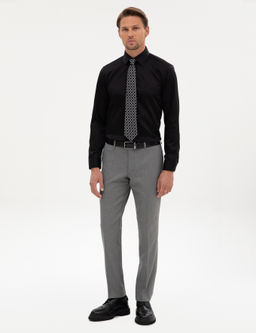 Siyah Slim Fit Uzun Kollu Basic G_mlek - Pierre cardin фото 4